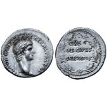 Claudius I AR Denarius. Rome, AD 41-42. TI CLAVD CAESAR AVG GERM P M TR P, laureate head right / EX•