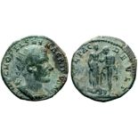 Macrinus Æ23 of Deultum, Thrace. AD 217-218. IMP C M OPEL SEV MACRINVS AV, radiate and cuirassed