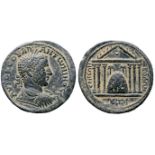 Uranius Antoninus Æ30 of Emesa, Seleucis and Pieria. Dated SE 565 = AD 253/4. AVTOK C OV?? ANT?N?