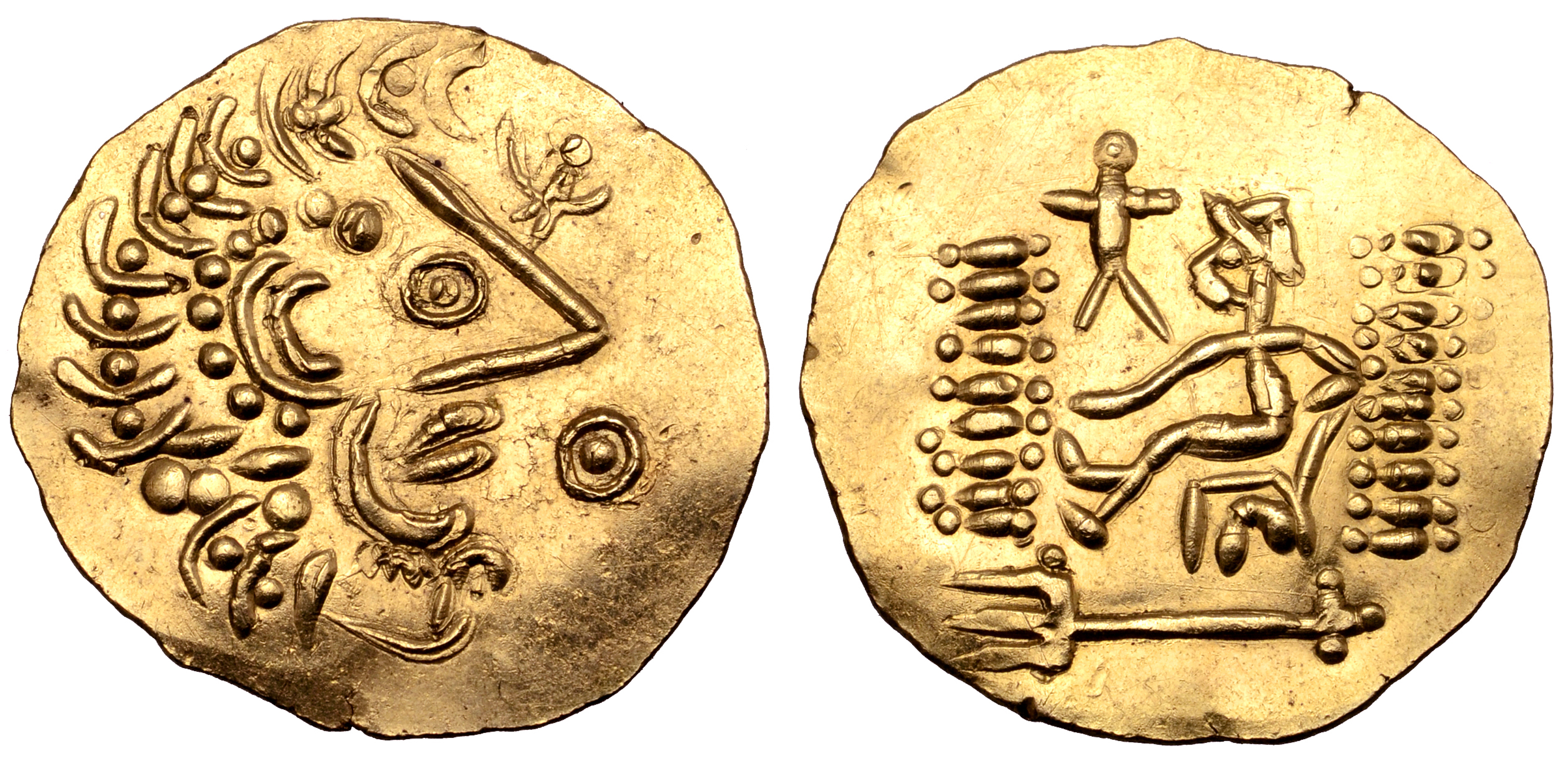 Celts in Eastern Europe AV Stater. Imitating types of Alexander and Lysimachos. Late 2nd - mid 1st