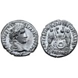 Augustus AR Denarius. Lugdunum, 7-6 BC. CAESAR AVGVSTVS DIVI F PATER PATRIAE, laureate head