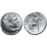 Kingdom of Macedon, Alexander III 'the Great' AR Tetradrachm. Babylon, circa 324/3 BC. Head of