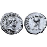 Vitellius AR Denarius. Rome, 19 April - 20 December AD 69. A VITELLIVS GERMAN IMP TR P, laureate