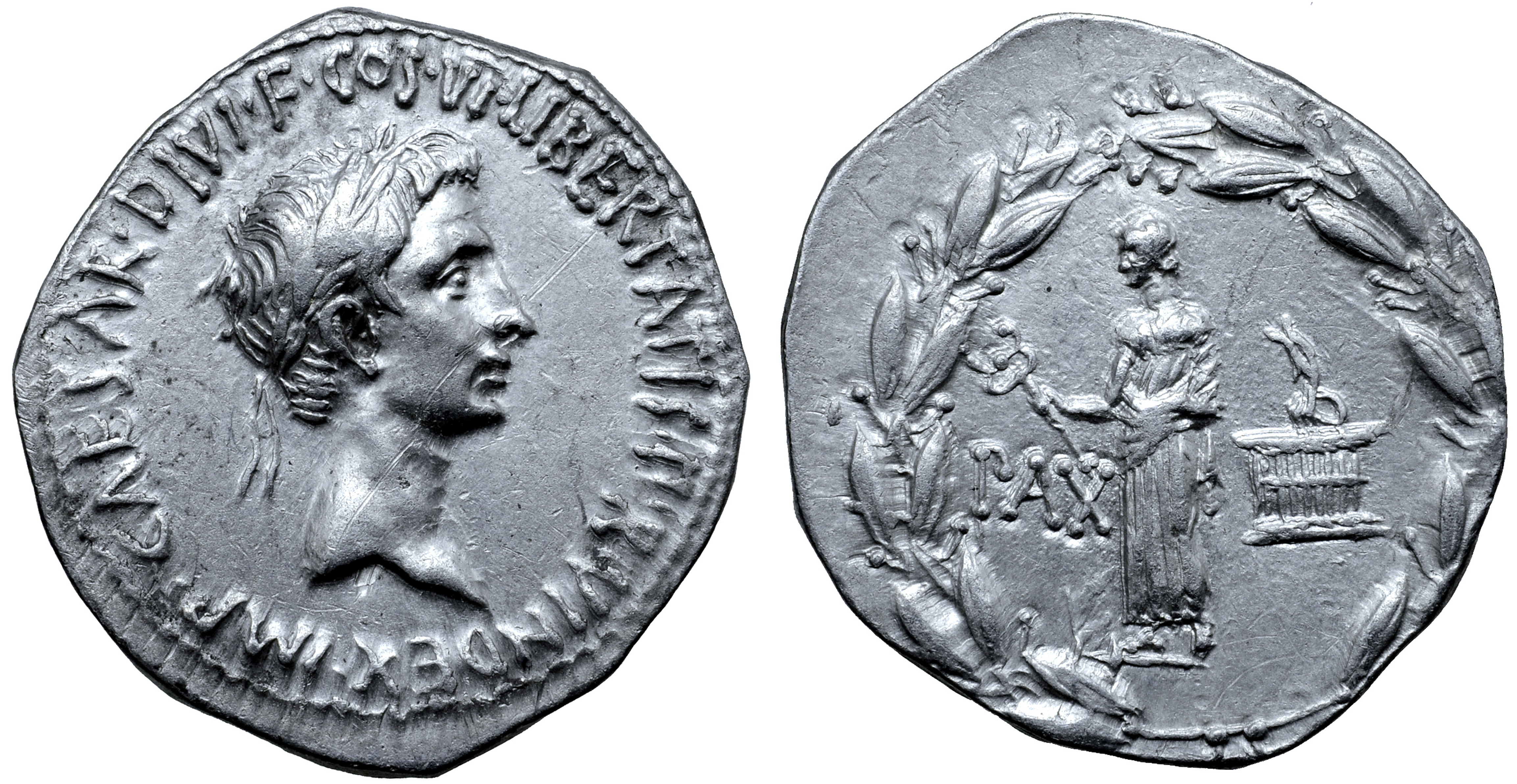 Augustus AR Cistophoric Tetradrachm of Ephesus, Ionia. Circa 28-20 BC. IMP•CAESAR•DIVI•F•COS•VI•