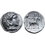 Kingdom of Macedon, Philip III Arrhidaios AR Tetradrachm. Arados, circa 323-316 BC. Head of Herakles