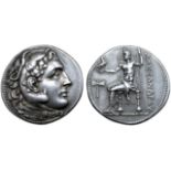 Kingdom of Macedon, Alexander III ‘the Great’ AR Tetradrachm. Civic issue of Kaunos, circa 300-280