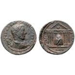 Uranius Antoninus Æ32 of Emesa, Seleucis and Pieria. Dated SE 565 = AD 253/4. AVTOK C OV?? ANT?N?