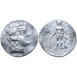 Celts in Eastern Europe AR Tetradrachm. Imitating the types of Thasos. Mint in the region of the