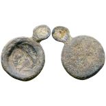 Greek Æ Forger's Obverse Die. Possibly from Gela, Sicily? Viewing an impression, the type appears to