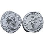 Marcus Aurelius AR Denarius. Rome, AD 166. M ANTONINVS AVG ARM PARTH MAX, laureate head right / TR P