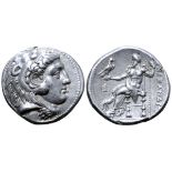 Seleukid Empire, Seleukos I Nikator AR Tetradrachm. In the name and types of Alexander III of