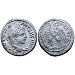 Caracalla AR Tetradrachm of Antioch, Seleucis and Pieria. AD 215-217. ???•?•?•?• •?????????C C??,