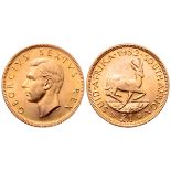 South Africa, British Dominion. Union of South Africa, George VI (1936-1952) AV One Pound. Pretoria,