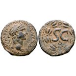 Trajan Æ27 of Antioch, Seleucis and Pieria. AD 102-114. AVTOKP KAIC N?P TPAIANOC C?B ??PM ?AK,