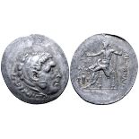 Aeolis, Temnos AR Tetradrachm. Civic issue in the name and types of Alexander III of Macedon.