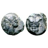 Ionia, Magnesia ad Maeandrum Æ9. Circa 400 BC. Laureate head of Apollo left / Cuirass; [M]-A