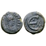 Anastasius I Æ 5 Nummi. Post-reform coinage. Constantinople, AD 498-518. ...SIVS P P AV, pearl-