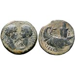 Septimius Severus, with Caracalla, Æ31 of Laodicea ad Mare, Seleucis and Pieria. AD 198-211. IMP E