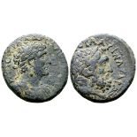 Hadrian Æ25 of Dora, Phoenicia. Dated CY 180 = AD 117/8. [???]? ??? ?????[?? ????], laureate and