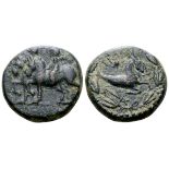 Kings of Commagene, Epiphanes and Kallinikos Æ19. Laranda, AD 72. Epiphanes and Kallinikos on