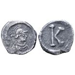 Anonymous AR Third Siliqua or Scripulum(?). Time of Justinian I. Constantinople, circa AD 530.