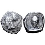 Cyprus, Lapethos AR Stater. Sidqmelek, circa 435 BC. Head of Athena left, wearing crested Corinthian