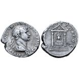 Trajan AR Tetradrachm of Bostra, Arabia. AD 112-114. AYTOKP KAIC N?P TPAIANOC C?B ??PM ?AK, laureate