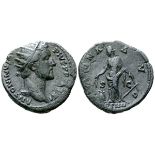 Antoninus Pius Æ Dupondius. AD 147-148. ANTONINVS AVG PIVS P P TR P XI, radiate head right /