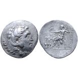 Aeolis, Temnos AR Tetradrachm. Civic issue in the name and types of Alexander III of Macedon.