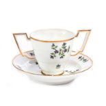 PORCELAIN CHOCOLATE CUP AND SAUCER