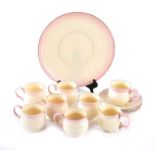 FIFTEEN PIECE BELLEEK TEA SET