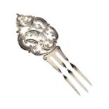 SILVER HAIR SLIDE