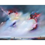 Caroline McVeigh - SIMMERING PASSION - Oil on Board - 15 x 19 inches - Signed