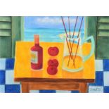 Graham Knuttel - TABLE TOP STILL LIFE - Pastel on Paper - 22 x 30 inches - Signed