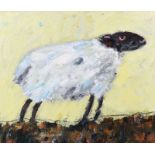 David Johnston - SHEEP - Oil on Canvas - 32 x 38 inches - Signed