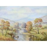 Robert T. Cochrane - AUTUMN IN GLENSHESK, COUNTY ANTRIM - Oil on Canvas - 12 x 16 inches - Signed