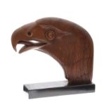 James Boothman - HEAD OF AN EAGLE - Carved Wooden Sculpture - 13 x 13 inches - Signed