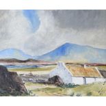 Norman J. McCaig - NEAR MUCKISH GAP, COUNTY DONEGAL - Oil on Board - 13 x 16 inches - Signed