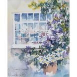 Margaret Hall Hoybach - GERD'S WINDOW - Watercolour Drawing - 11 x 9 inches - Signed