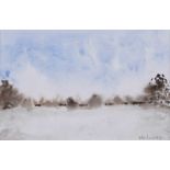 William Lindsay - WINTER LANDSCAPE - Watercolour Drawing - 5 x 7 inches - Signed