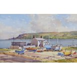 Samuel McLarnon, UWS - AT CUSHENDALL, COUNTY ANTRIM - Watercolour Drawing - 12 x 18 inches - Signed