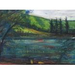 Sean Lorinyenko - LOUGH ESKE SHORES, DONEGAL - Pastel on Paper - 11.5 x 15.5 inches - Signed