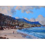 David Overend - MURLOUGH BAY, COUNTY ANTRIM - Coloured Print - 6 x 8 inches - Signed