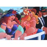 Stef Callaghan - A DAY AT THE RACES - Limited Edition Coloured Print 5/200 - 11 x 15 inches - Signed