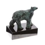 Jeremy Hamilton - POLAR BEAR - Limited Edition Cast Bronze Scultpture (3/10) - 6 x 6 inches - Signed