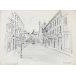 Raymond Piper, RUA - CHURCH STREET, BELFAST - Pencil on Paper - 11 x 15 inches - Signed