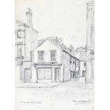 Raymond Piper, RUA - 26 CHICHESTER STREET, BELFAST - Pencil on Paper - 15 x 11 inches - Signed