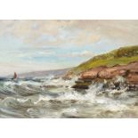 Dermot O'Brien, PPRHA - SEASCAPE - Oil on Board - 10 x 14 inches - Signed