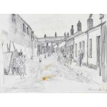 Raymond Piper, RUA - CARRICK HILL PLACE, BELFAST - Pencil on Paper - 11 x 14 inches - Signed