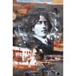 Noel Murphy - OSCAR WILDE - Oil on Board - 30 x 20 inches - Signed in Monogram